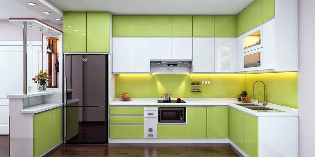Tủ bếp gỗ MDF phủ Acrylic Noline BLT21019